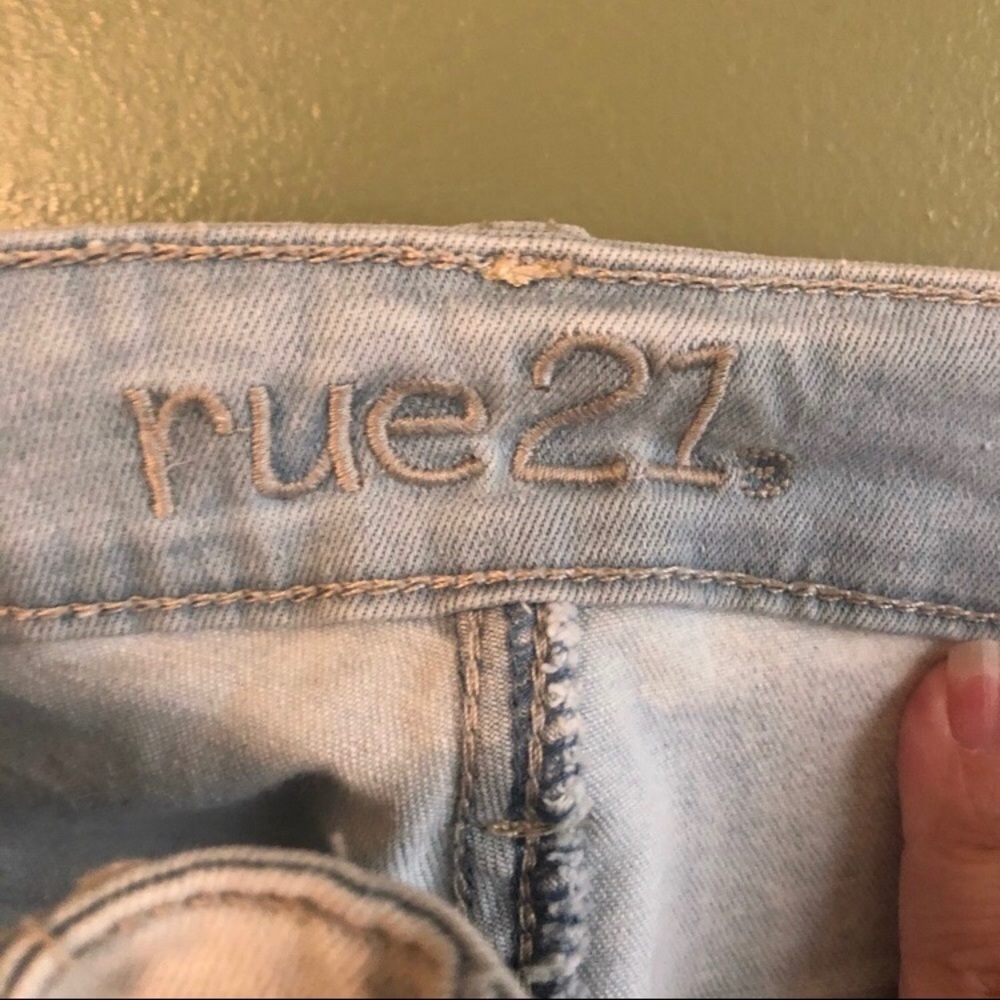 Rue 21 Denim High Rise Ankle Jeggings Size 6 - Picture 6 of 7